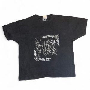 KNIVES OUT on black tee