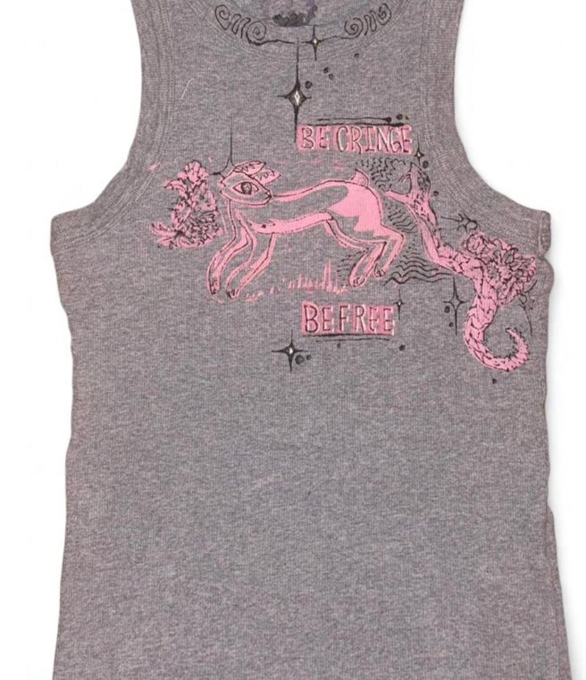 Free rabbit in pink
