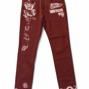 Red detailed Jeans