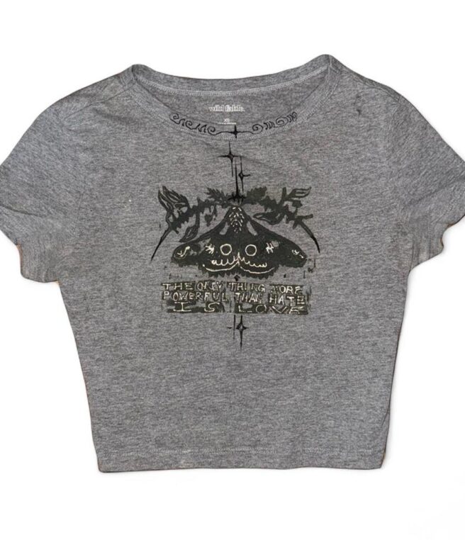 Moth Love crop top