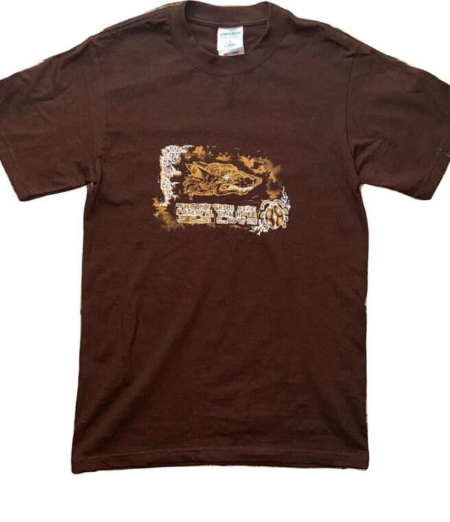 Superbowl quote with doggy brown tee